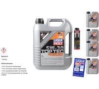 9L LIQUI MOLY Top Tec 4200 5W-30 Olio Motore Olio-Schlamm-Spülung Motorreiniger