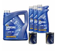 9L MANNOL 7512 Special Plus 10W-30 Premium olio motore Api Sn Acea A3/B3 Flush