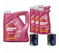 9L MANNOL Energy Premium 5W-30 API SN/CH-4 Olio Motore Inclusa Pulizia Motore