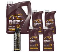9L MANNOL Olio Motore ENERGY COMBI LL 5W-30 Inclusi Additivi Ceramo Ester 9829
