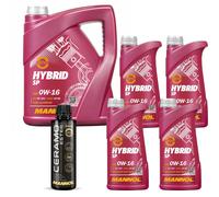 9L MANNOL Olio Motore HYBRID SP 0W-16 Inkl. Additivo Ceramo Ester 9829