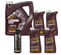 9L MANNOL Olio Motore LEGEND ULTRA 0W-20 Inkl. Additivo Ceramo Ester 9829