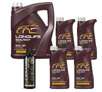 9L MANNOL olio motore Longlife 504/507 5W-30 Incl. Additive Ceramo Ester 9829
