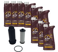 9L MANNOL Olio Trasmissione ATF AG60 PURFLUX per Ford Kuga II 1.5 EcoBoost 2.0