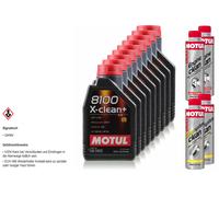 9L MOTUL 8100 X-CLEAN+ 5W-30 Olio Motore Engine Clean Diesel System 11260774