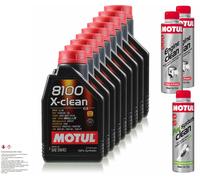 9L MOTUL 8100 X-CLEAN 5W-40 Olio Motore Engine Clean + Fuel System 11263509