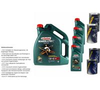 9L Olio Motore Castrol Magnatec Diesel 5W-40 DPF 2xLeak-Stop+Flush Motore