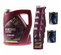 9L Olio Motore MANNOL Racing+Ester 10W-60 2x