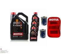 9L olio motore MOTUL 8100 x-Pulire + 5W30 2x mannol Doctor Additivo Incl. Borsa