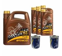 9L PEMCO IDRIVE 370 0W-40 Olio Motore API SN ACEA A3/B4 Inclusa Motor Doctor