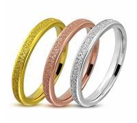 9mm Ensemble Di Anelli Tondo Impilabile Impilabili IN Acciaio Inossidabile