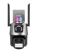 9MP Tre Lenti IP 8X Zoom Telecamera Video Sorveglianza Outdoor Doppio Schermo Camma Di Sicurezza Auto Tracking Rilevamento del movimento(4MP Camera With 128G)