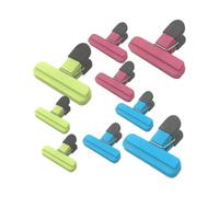 9pack Large Chip Bag Clips - Assorted Sizes Food Bag Clips Plastic Heavy Seal Grip