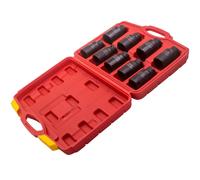 9pcs 1/2" drive Forte impatto Set di bussole for dadi del mozzo 29mm-38mm