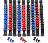 9PCS Car Tool Storage Solution Socket Organizer Holder con facile accesso clip rimovibili