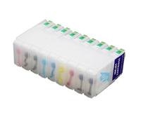 9pcs cartucce a inchiostro ricaricabili con chip di ripristino automatico per la stampante T7601 Modello di stampante 80 ml di capacità compatibile con Serie P600 SureColor