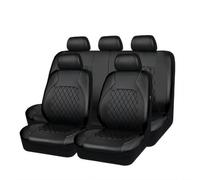 9Pcs Pelle Auto Set coprisedili, Per Dacia Sandero Stepway 3.Gen 2.Gen 2012-2016 2017 -2022 2023 2024 2025 Pelle Impermeabile Set Completo Copri-Sedile Fodere Anteriori e Posteriori Set Coprisedili