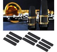 9PCS plastica bocchino per sassofono contralto ance, 2.5 parti di riparazione di nero
