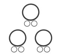 9Pcs Replacement Silicone Seal Gaskets for Ice Cream Maker Leakproof Black