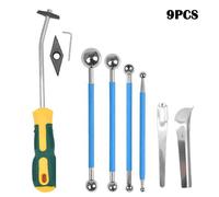 9pcs Riempimento E Calafataggio Kit Stucco Rimozione Strumento Mattonella Seam
