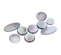 9pcs Saxophone Botton Pad Imposta in Bianco e Nero, Superficie Liscia per la Sensazione di Mano Comoda, Guscio Qualificato per Durata, Decorazione Perfetta per Sassofoni