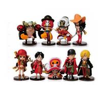 9pcs/set Anime One Piece Monkey·D·Luffy Roronoa Zoro Figure Model New Gift