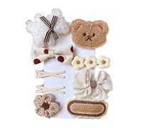 9pcs/set Girl Hair Clip Set di Capelli Dolci Barrettes Indossare Clip Per Capelli Per Ragazze Fiori Clip Per Capelli Bambini Clip Per Capelli Arco Barrettes