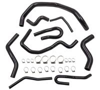9Pcs Silicone Radiator Hoses Black Intercooler Hose Pipe for Honda Civic D15 D16