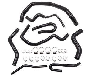 9Pcs Silicone Radiator Hoses Black Intercooler Hose Pipe for Honda Civic D15 D16