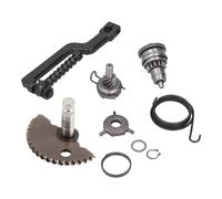 9PCS Start Gear Kick Start Gear Shaft Pedal Kit Replacement, Metal Alloy Powersports Drive Train Parts For GY6 49CC 50CC 139QMB P139QMB Engine