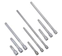 9pz 1/4" 3/8" 1/2" Unità Presa Dritta Prolunga Barra Set 75mm 125mm 250mm