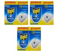 Raid Ricarica per Emanatore Elettrico Antizanzare Night&Day - Raid Ricarica per Emanatore Elettrico Antizanzare Night&Day - Confezione Da 3 Pezzi