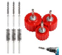 9pz Set di Pulisci Tubi Rame, Include Pulisci Tubi Rame da 1,27cm 1,91cm 2,54cm e 6pz Spazzole Metalliche per Trapano Pulisce Tubi in Rame Tubi e Raccordi per Saldatura