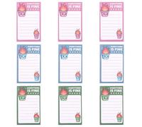 9pz Simpatici Foglietti Adesivi a Forma di Fuoco del Cassonetto, 9x5,5cm Blocchi Note Pop-Up Tutto va Bene Divertenti Accessori da Scrivania per Ufficio Colleghi Lavoro di Donne e Uomini