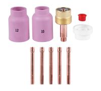 9Pz Torcia Di Saldatura TIG Lunga Con Lente A Gas Coppa In Alumina Per WP17 WP18