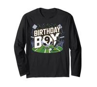9th Birthday Boy Soccer Design with Number Nine Soccer Ball Maglia a Manica