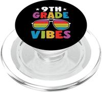 9th Grade Back To School Sunglasses Vibes Retro First Day PopSockets PopGrip per MagSafe