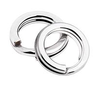 9Tong Acciaio Inossidabile Anelli divisi Acqua salata Molta Forza Connettore per Linea ad Anello Diviso per la Pesca Anelli per la Pesca 100pcs 72lbs