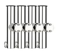 9Tong Gommone Acciaio Porta Canne Traina Pesca Inox Orientabile Supporto Canna Singolo Mare Barca Portacanna Fissa Marino Incasso Battagliola SUS316 4pcs