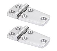 9Tong Hardware Montaggio Porta Cerniera Acciaio Robusta Cerniera per Barche Inox Consiglio dei Ministri Ponte 2pcs SUS316 38 mm x 70 mm