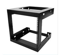 9U Wall Mount Frame 48,3 cm Open server Equipment rack filettato 38,1 cm profondità nero (9U)