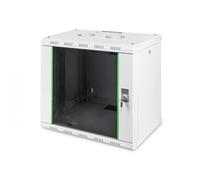 9U wall mounting cabinet, Unique 509x600x450 mm, color grey (RAL 7035)