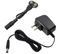 9V Batteria Scatto Connettore & Adattatore AC per Radio/Square 6HR61 6KR61 6LR61