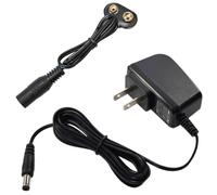 9V Batteria Scatto Connettore & Adattatore AC per Radio/Square 6HR61 6KR61 6LR61