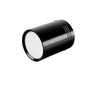 9W Bright Indoor Lighting LED Downlight Surface Mount Round Ceiling Light Anti-Glare No Strobos Energy Saving Down Lights Black Integrated Downlights,White