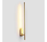 9W LED Long Linear Wall Sconce Indoor Hardware Long Strip Gold Bracket Lights 360 ° Rotation Minimalism Bar Wall Lamp Night Wall Lights for Bedroom Bedside Hotel Living Room Balconies