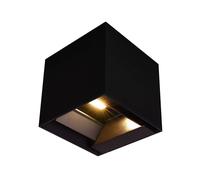 9W Led Solar Wall Light 3In1 Black Body Ip65