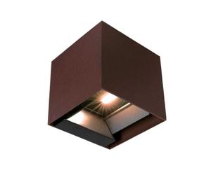 9W Led Solar Wall Light 3In1 Corten Body Ip65