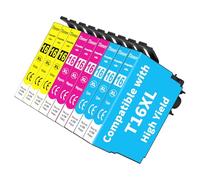 9X 16XL Multipack Compatibile con Epson 16 Epson 16XL Cartucce per Workforce WF-2750DWF WF-2760DWF WF-2660DWF WF-2650DWF WF-2630WF WF-2540WF WF-2530WF WF-2510FN WF-2010W, 3C/3M/3Y