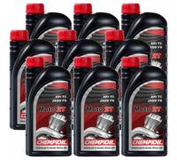 9x 1L CHEMPIOIL Olio Moto motore Ch 2T Api TC Iso L-EGB Jaso Fb